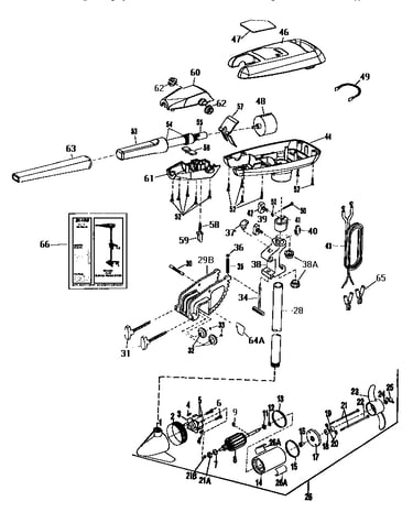 1.5 h.p. die hard motor