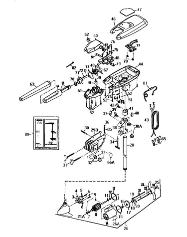 2.5 h.p. fishing motor