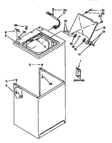 Top and cabinet