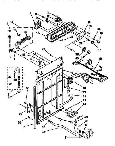 Control and rear panel