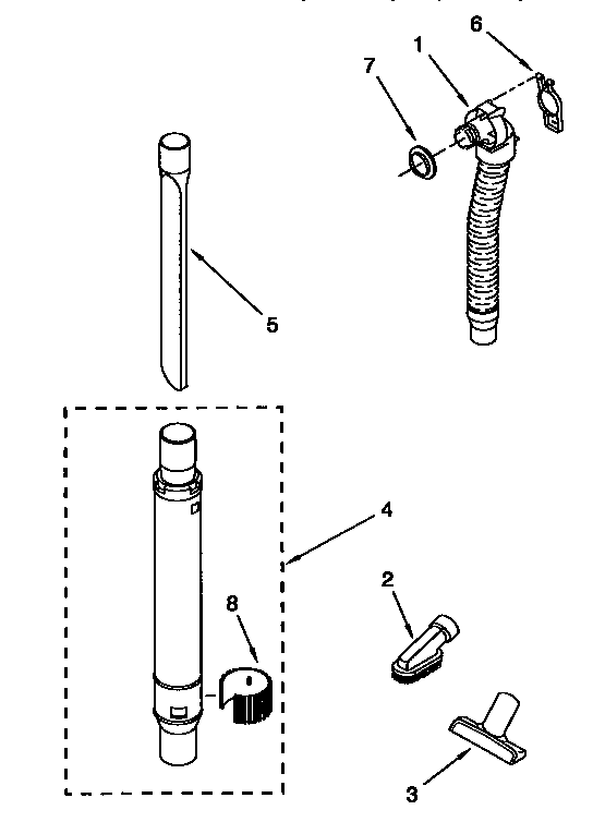 Hose and attachment