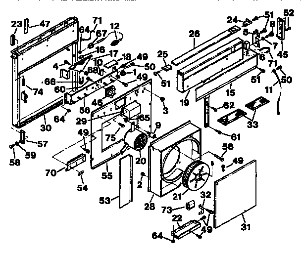 Downdraft blower system