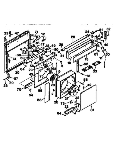Downdraft blower system
