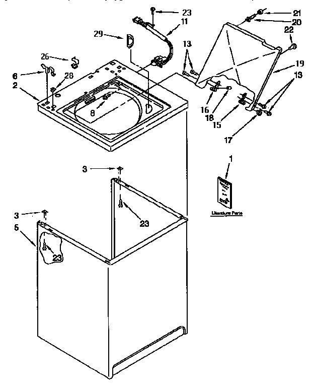 Top and cabinet