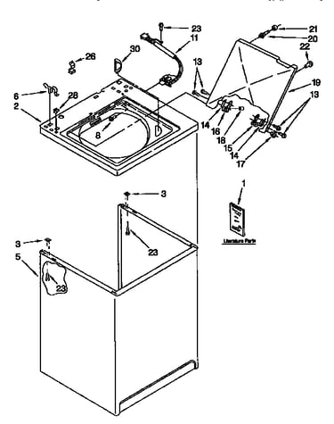 Top and cabinet