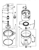 Agitator, basket and tub