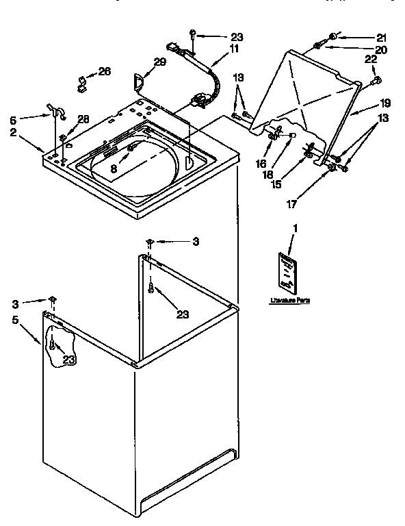 Top and cabinet