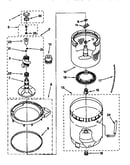 Agitator, basket and tub