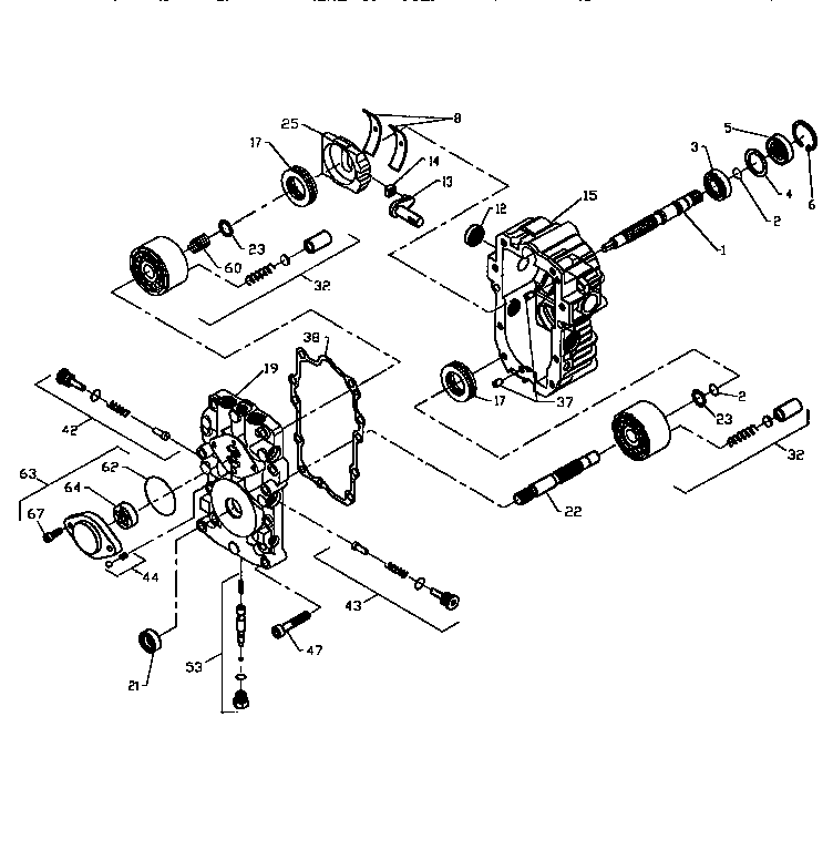 Hydro gear pump, bu-10l-118