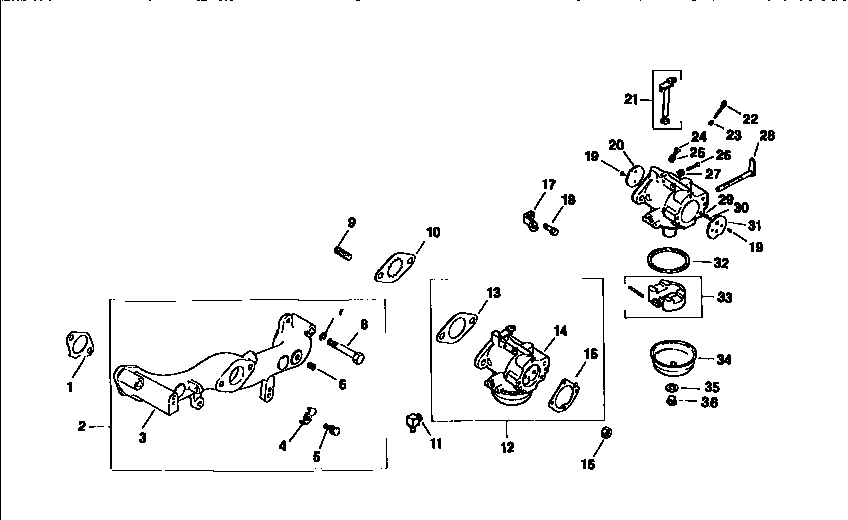 Engine, carburetor, mv18s/58560