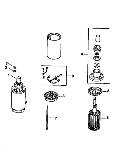 Eng, electric starter, mv18s/58560