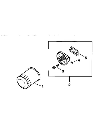 Engine, oil filter, mv18s/58560