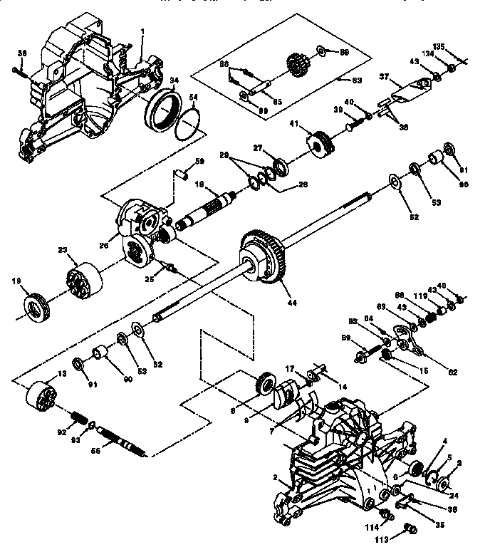 Hydro gear transaxle