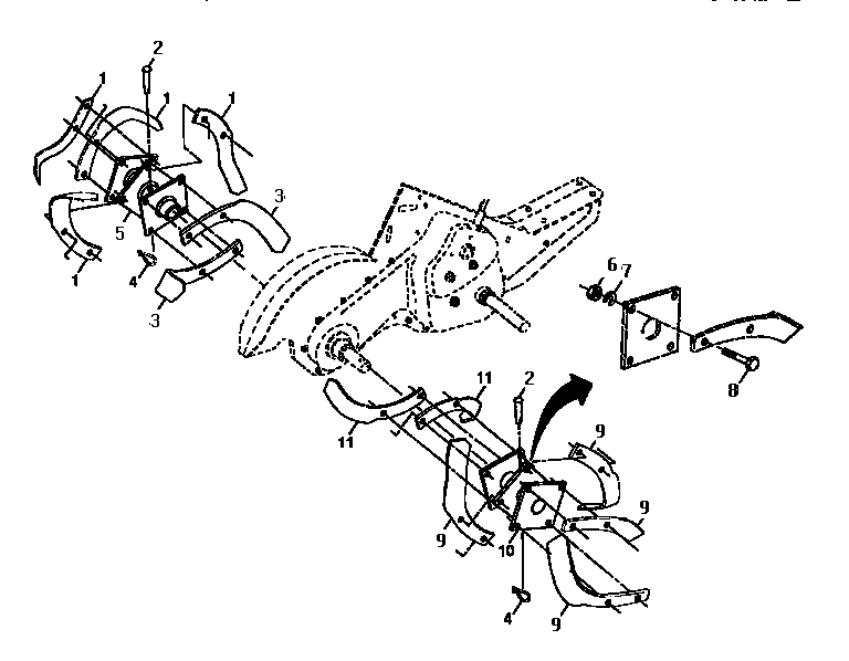 Tine assembly