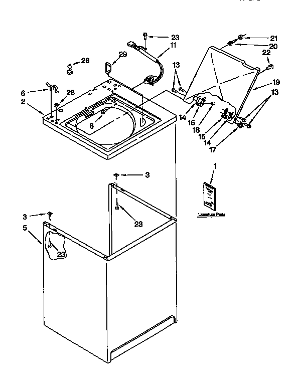 Top and cabinet