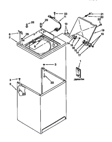 Top and cabinet