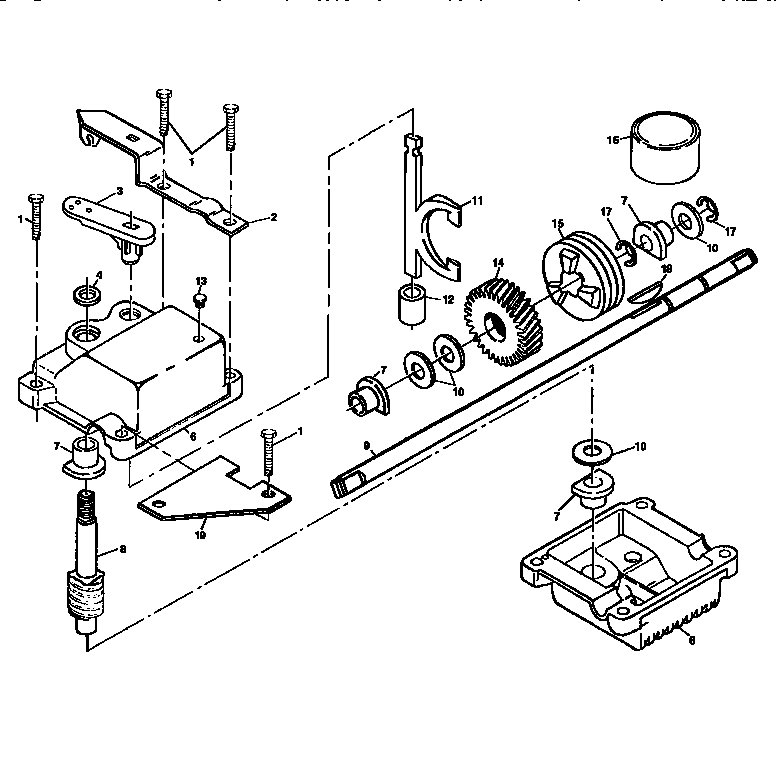 Gear case assembly 702511
