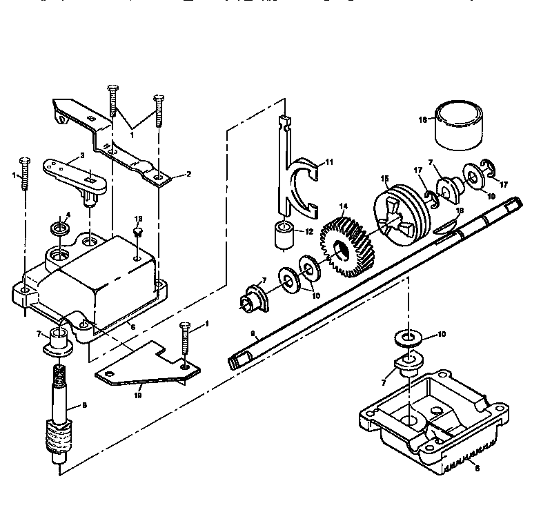 Gear case assembly 702511