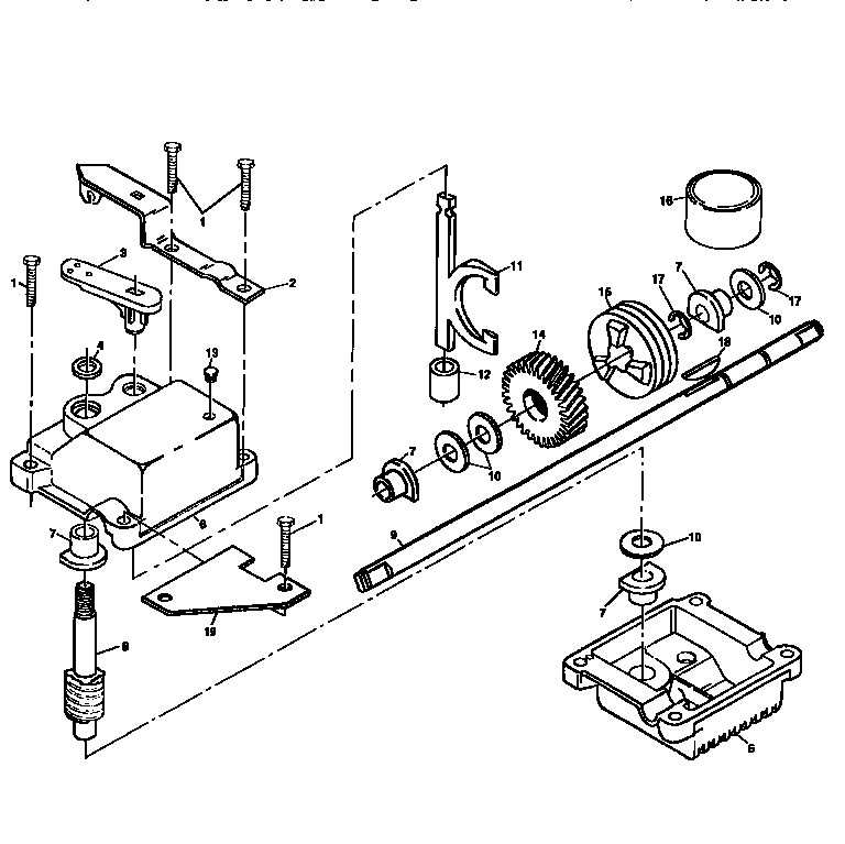 Gear case assembly, 702511