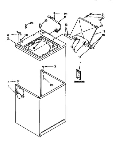 Top and cabinet