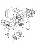 Dryer, cabinet, drum, heater