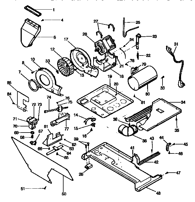 Blower and base