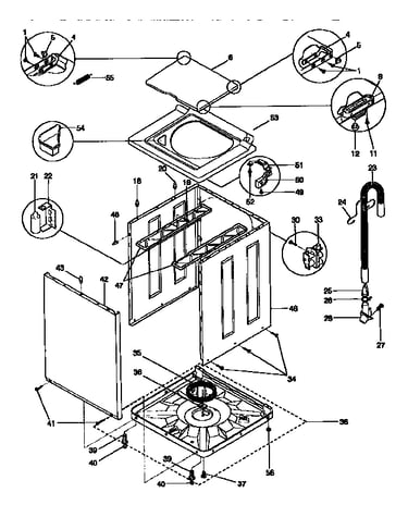 Top and cabinet