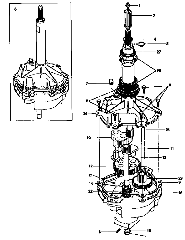 Gearcase/transmission