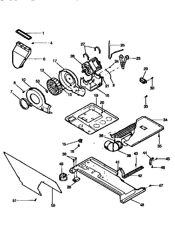 Blower and base
