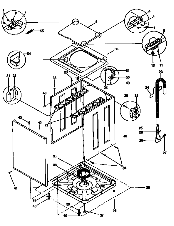 Top and cabinet