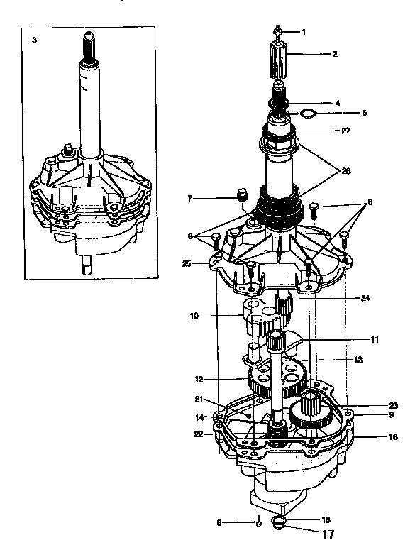 Gearcase/transmission