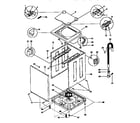 Kenmore 41799390830 top and cabinet diagram