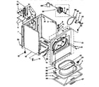 Whirlpool LEC6848AN2 cabinet diagram