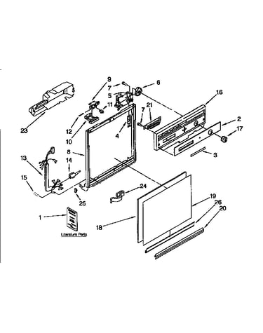 Frame and console