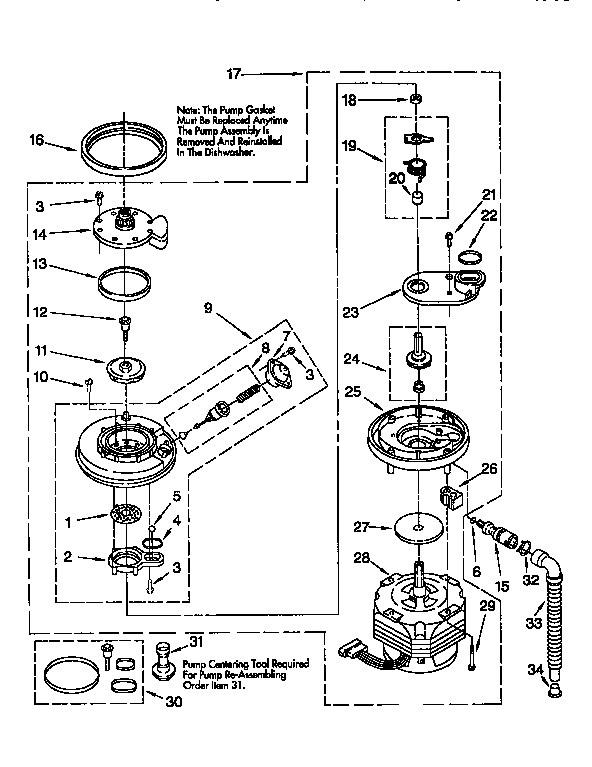 Pump and motor