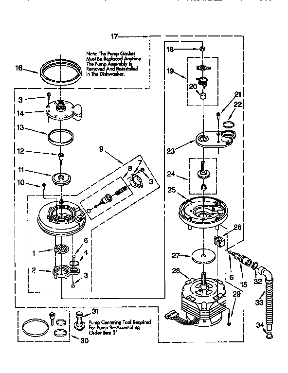Pump and motor