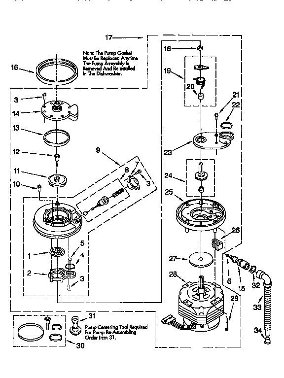 Pump and motor