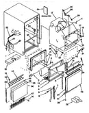 Cabinet liner and door