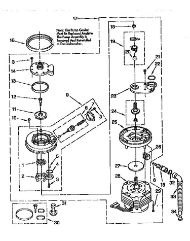 Pump and motor
