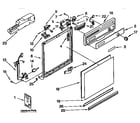 Kenmore 6651677191 frame and console diagram