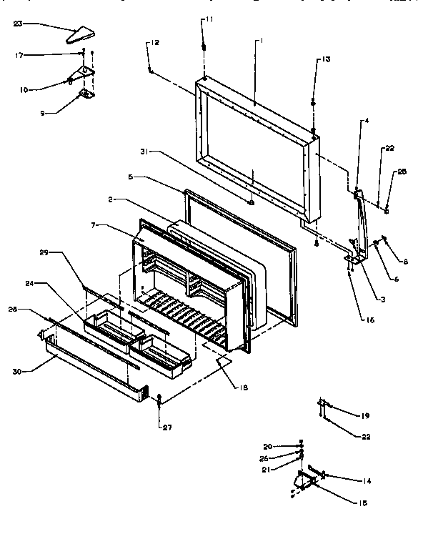 Freezer door