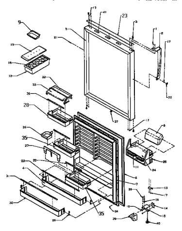 Refrigerator door