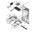 Amana TX19R2-P1158506W cabinet shelving diagram