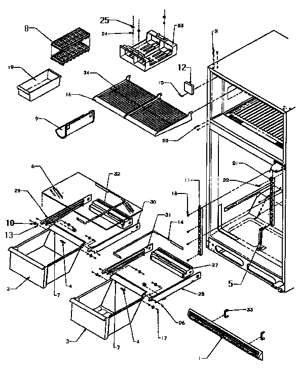 Cabinet shelving