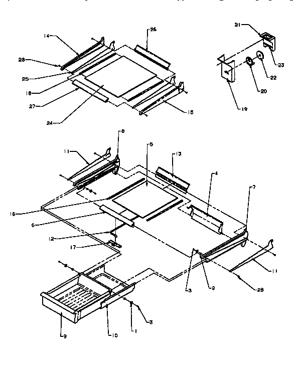 Cabinet shelving