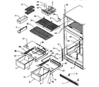 Amana TX18R-P1158412W cabinet shelving diagram