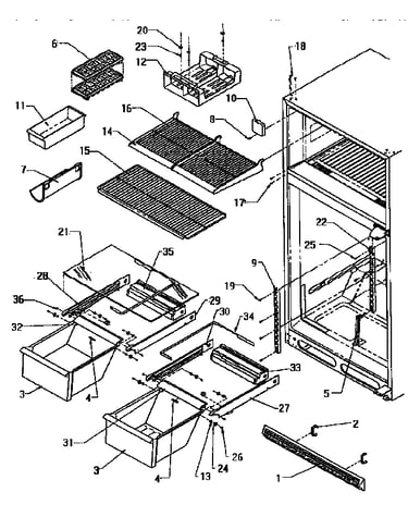 Cabinet shelving