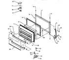 Amana TSI18R2-P1182102W freezer door diagram