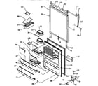 Amana TSI18R2-P1182102W refrigerator door diagram