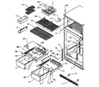 Amana TSI18R2-P1182102W cabinet shelving diagram